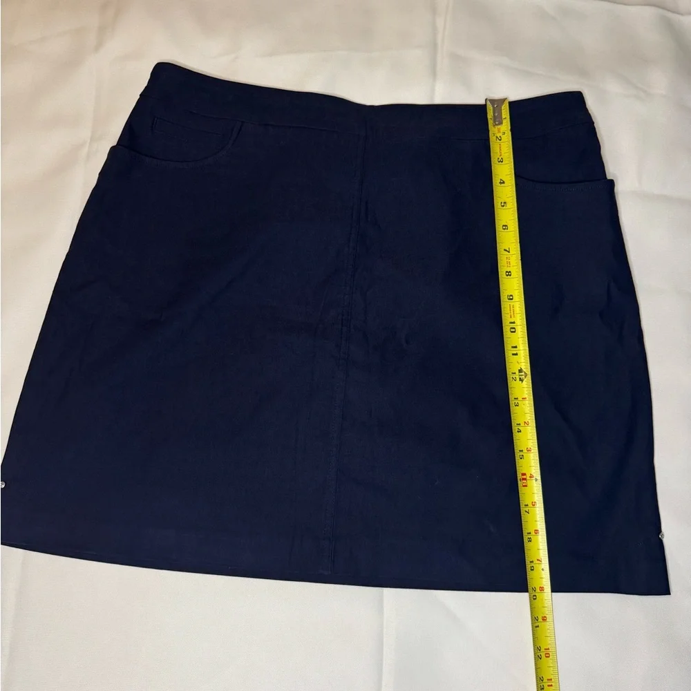 Hilary Radley Women's Built-in Shorts Super Stretch Front Pockets Skort  XL/EG